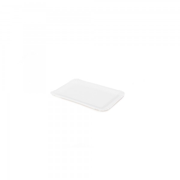 250 pz Vassoi in cartoncino bianco 13x20 cm