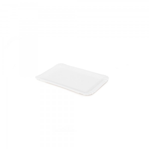 250 pz Vassoi in cartoncino bianco 17x23 cm