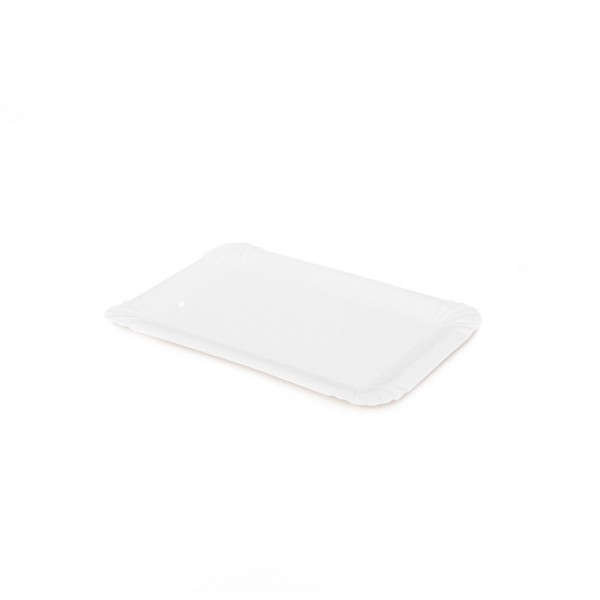250 pz Vassoi in cartoncino bianco 21x30 cm