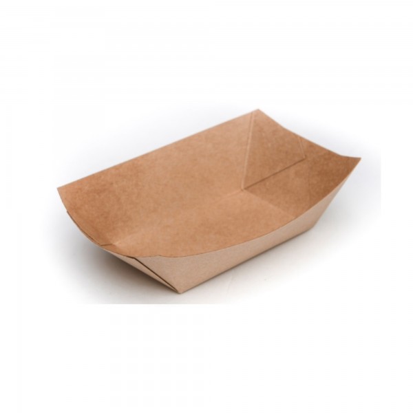 250 pz Vassoi "HOT MEALS " in cartoncino antigrasso 21,5 x 18 x 5 cm