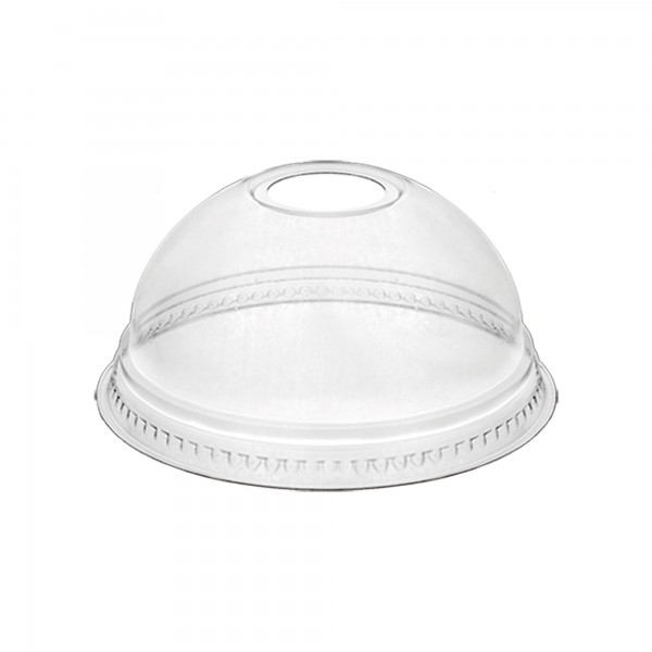 50 pz Coperchio DOME con foro in PET 550 / 650 ml
