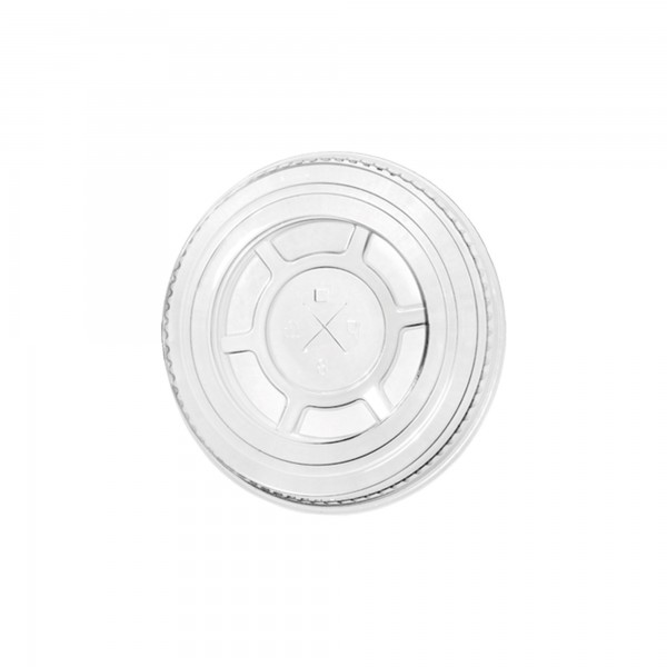 50 pz Coperchio FLAT con foro in PET 550 / 650 ml