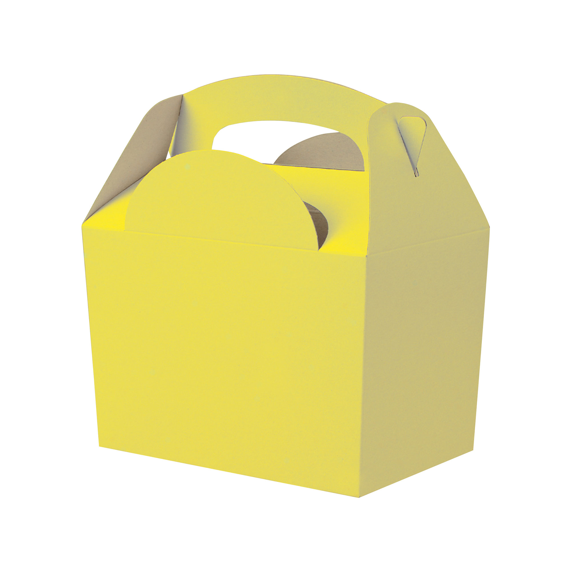 250 pz Scatola da asporto in cartoncino 15,2x10x10,2 cm GIALLO