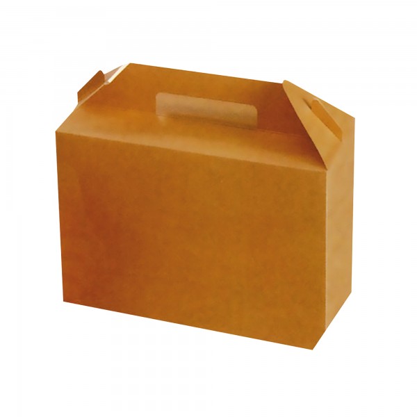 125 pz Scatola da asporto in cartoncino 26,5x12,8x18 cm KRAFT