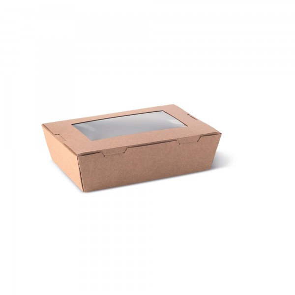 200 pz Contenitore in cartoncino con finestra 700 ml