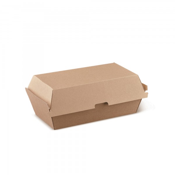 200 pz Contenitore in cartoncino per panino 17,5x9x8,5 cm