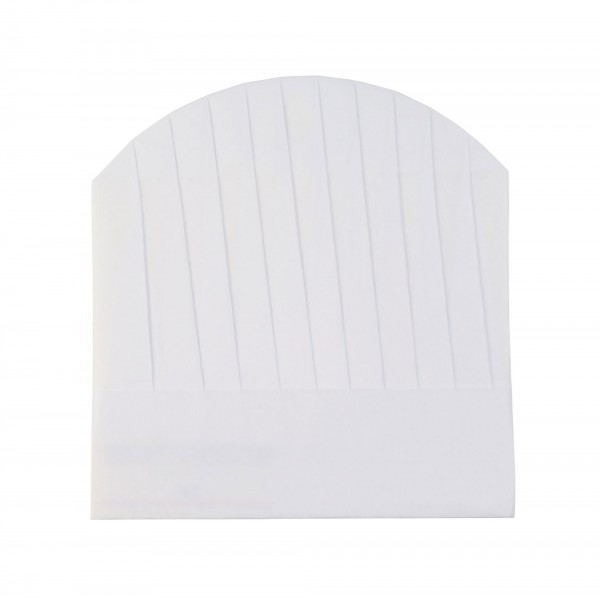 10 pz Cappelli da cuoco in tnt GRANDE TOQUE 23 cm