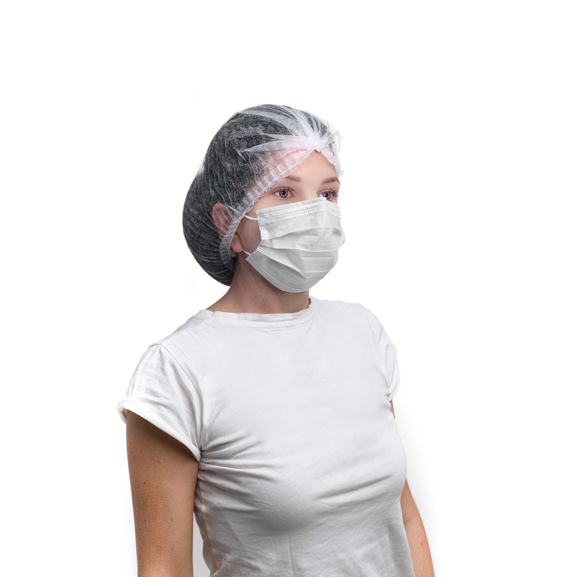 50 pz mascherine e copribarba