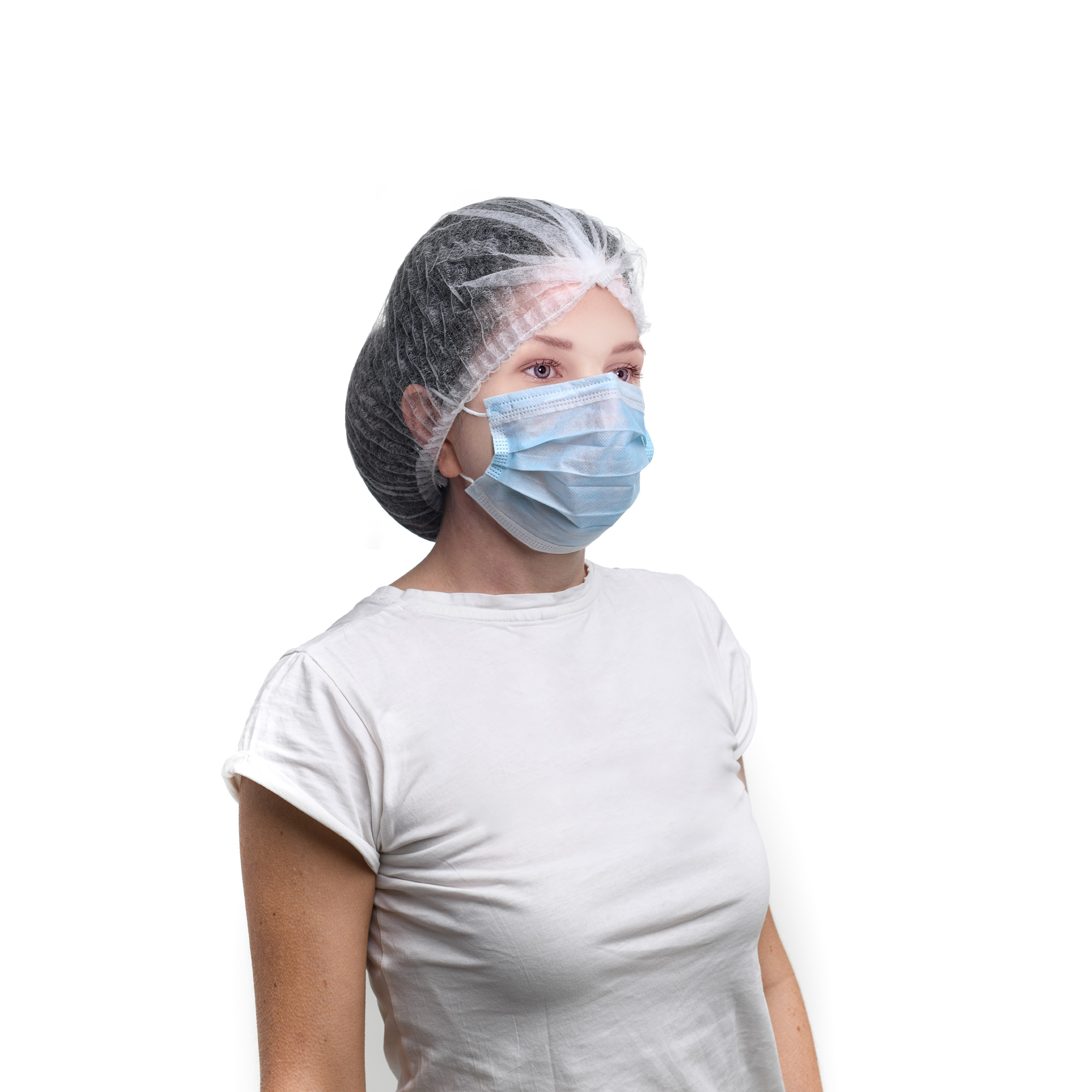 50 pz mascherine e copribarba