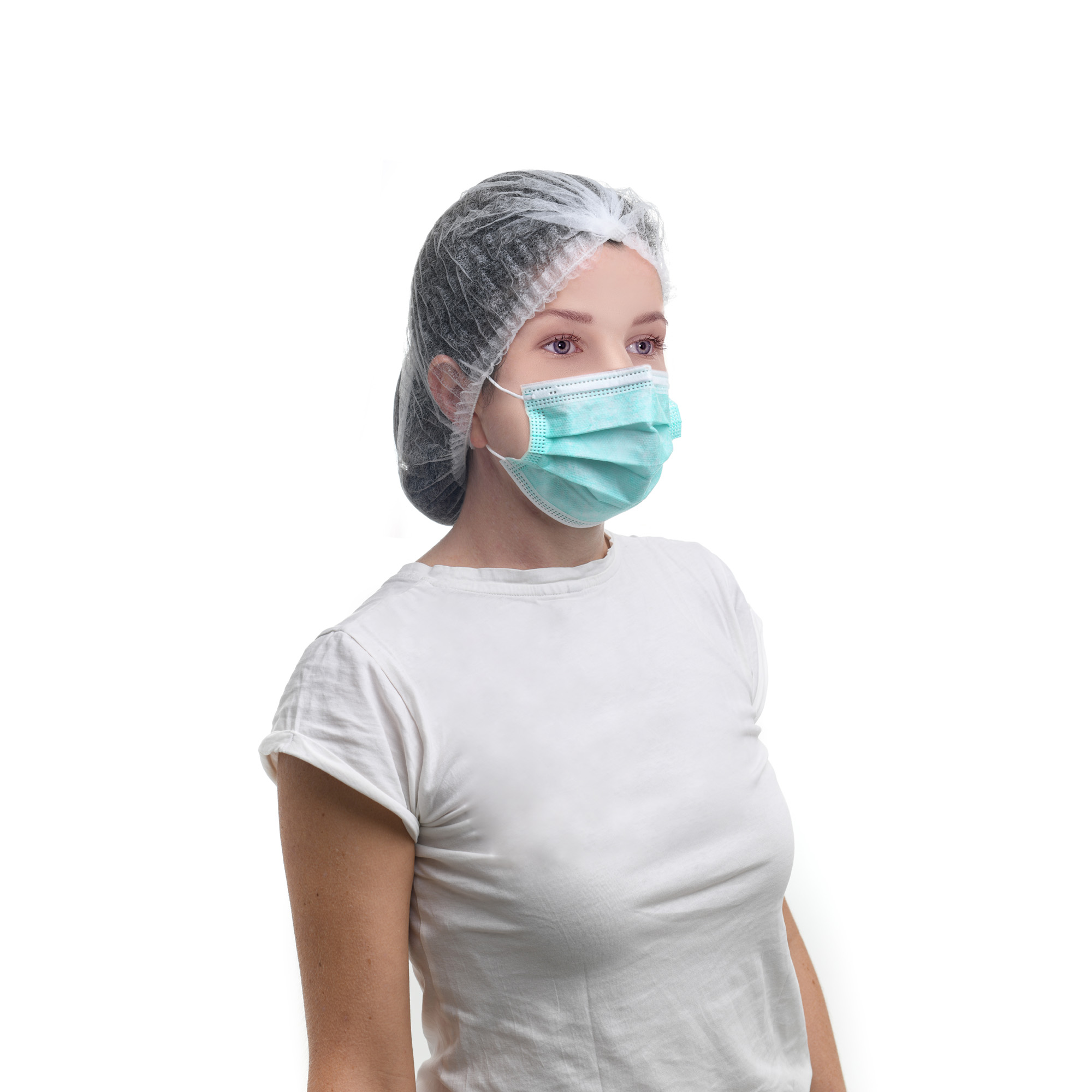 50 pz mascherine e copribarba