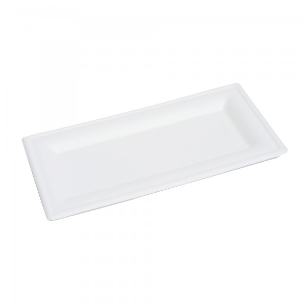 50 pz Piatti in polpa di cellulosa 26x13 cm