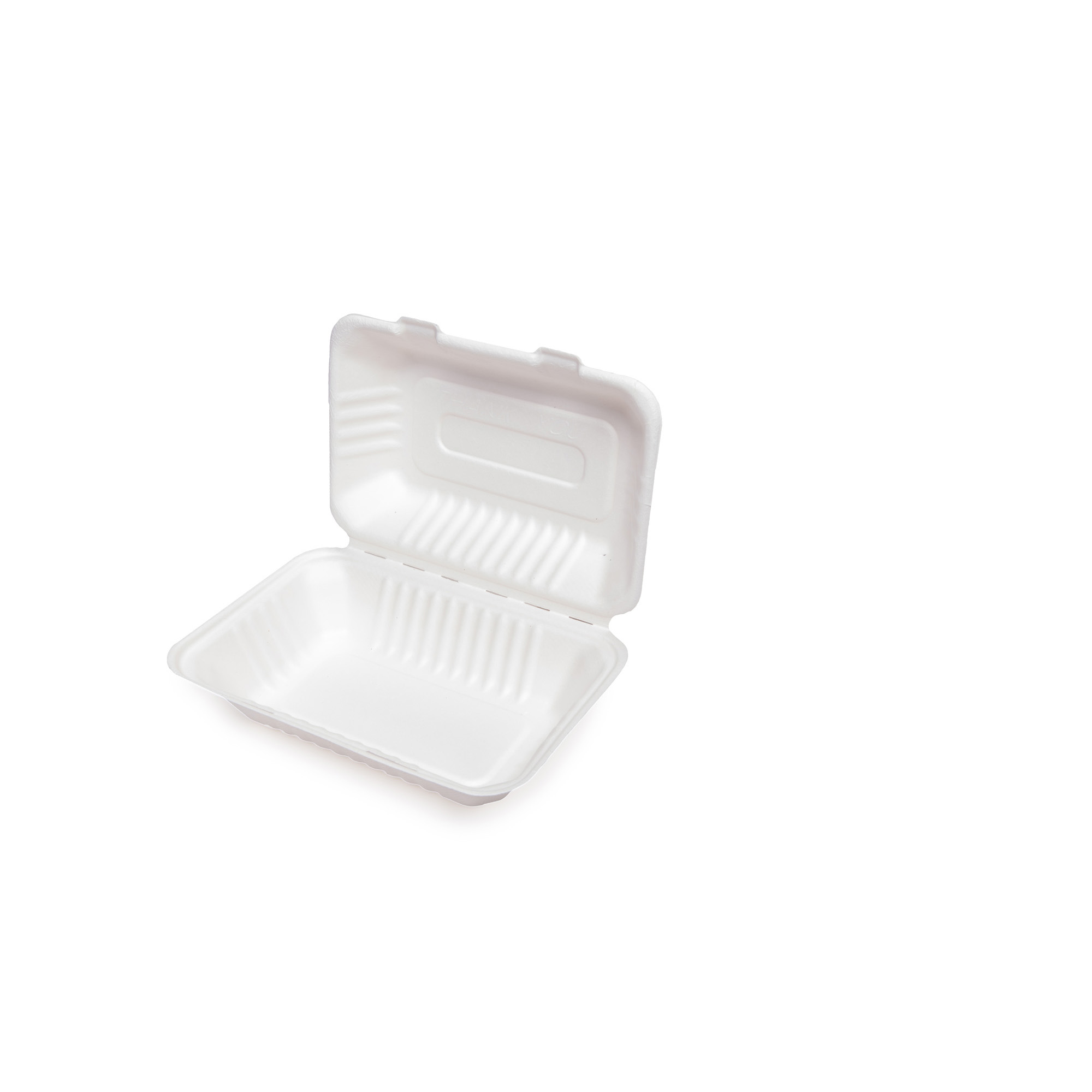 50 pz Contenitori in polpa di cellulosa 13,5x20,5x4,5 cm - 1 SCOMPARTO