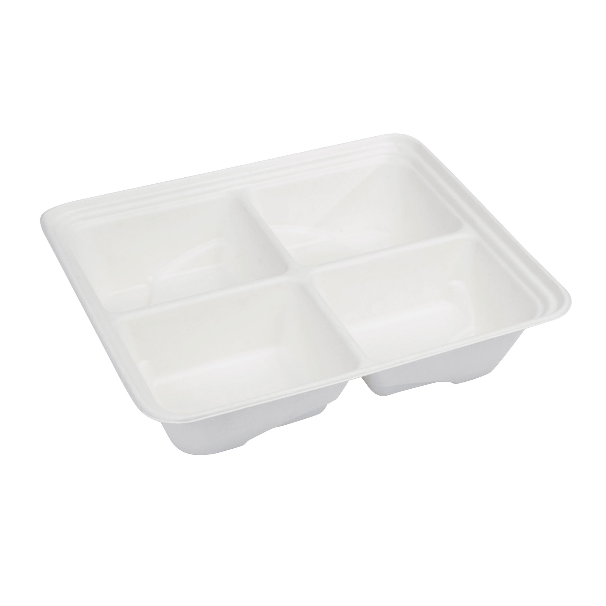 25 pz Contenitori in polpa di cellulosa 25x33x7,5 cm - 4 SCOMPARTI