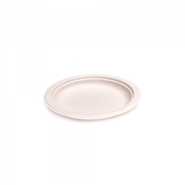 50 pz Piatti in polpa di cellulosa natural ø 15 cm