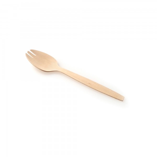 100 pz Spork in legno
