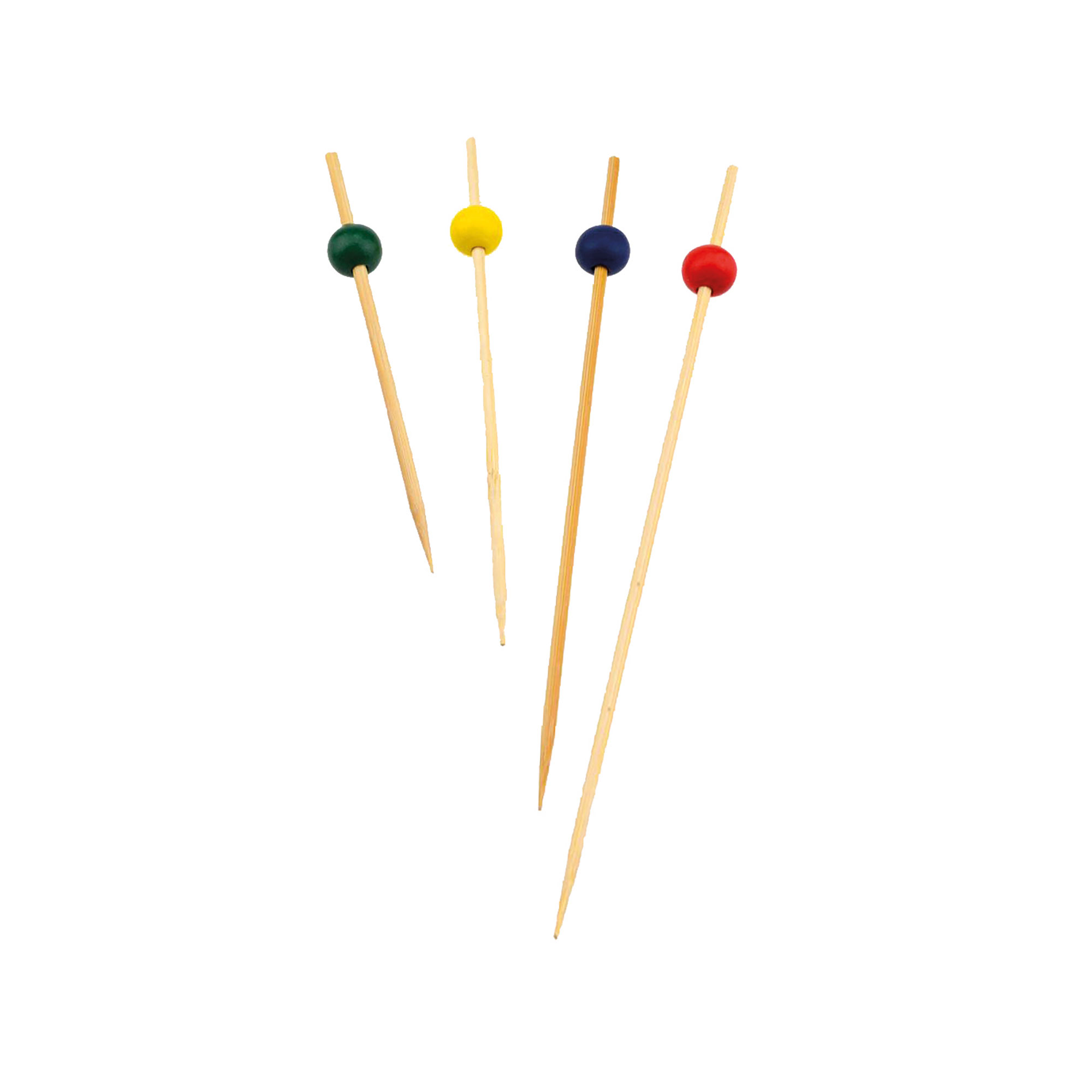 100 pz spiedini decorativi in bamboo