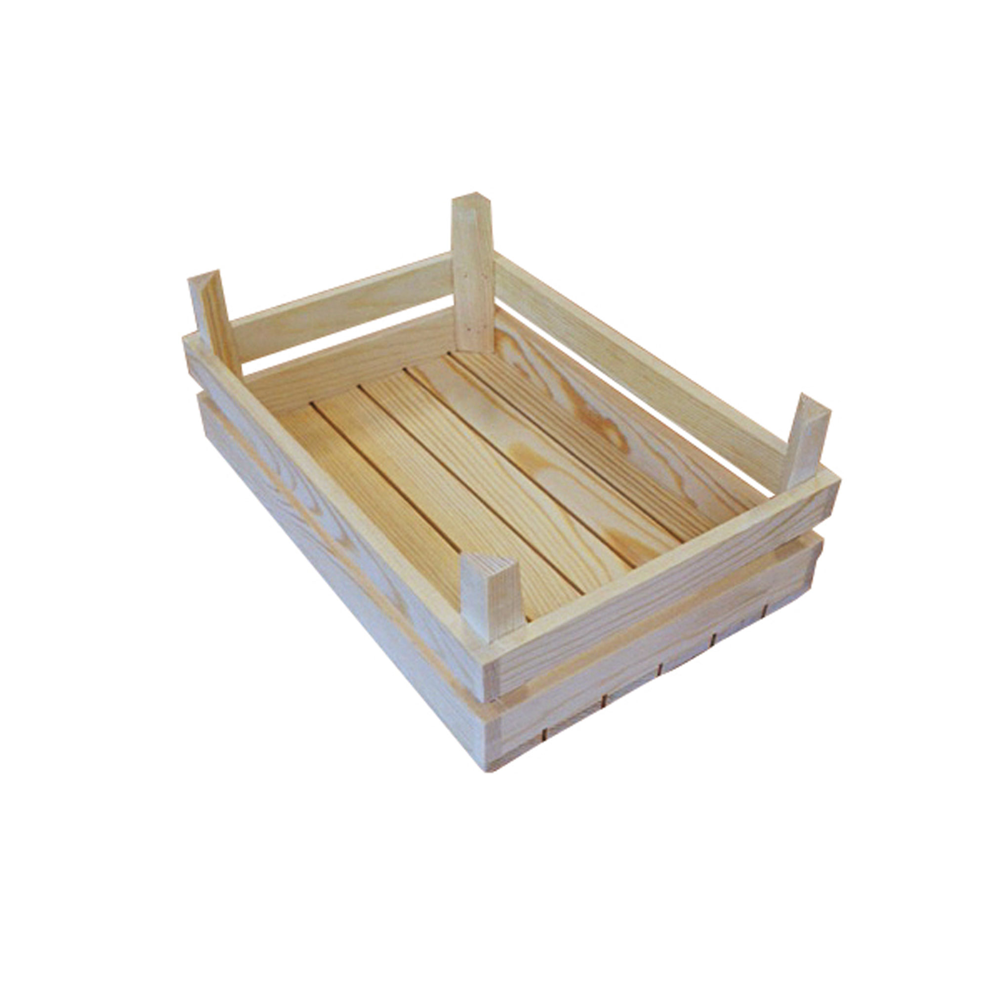 1 PZ Minicassetta in legno 2 stecche 20x30x9 cm