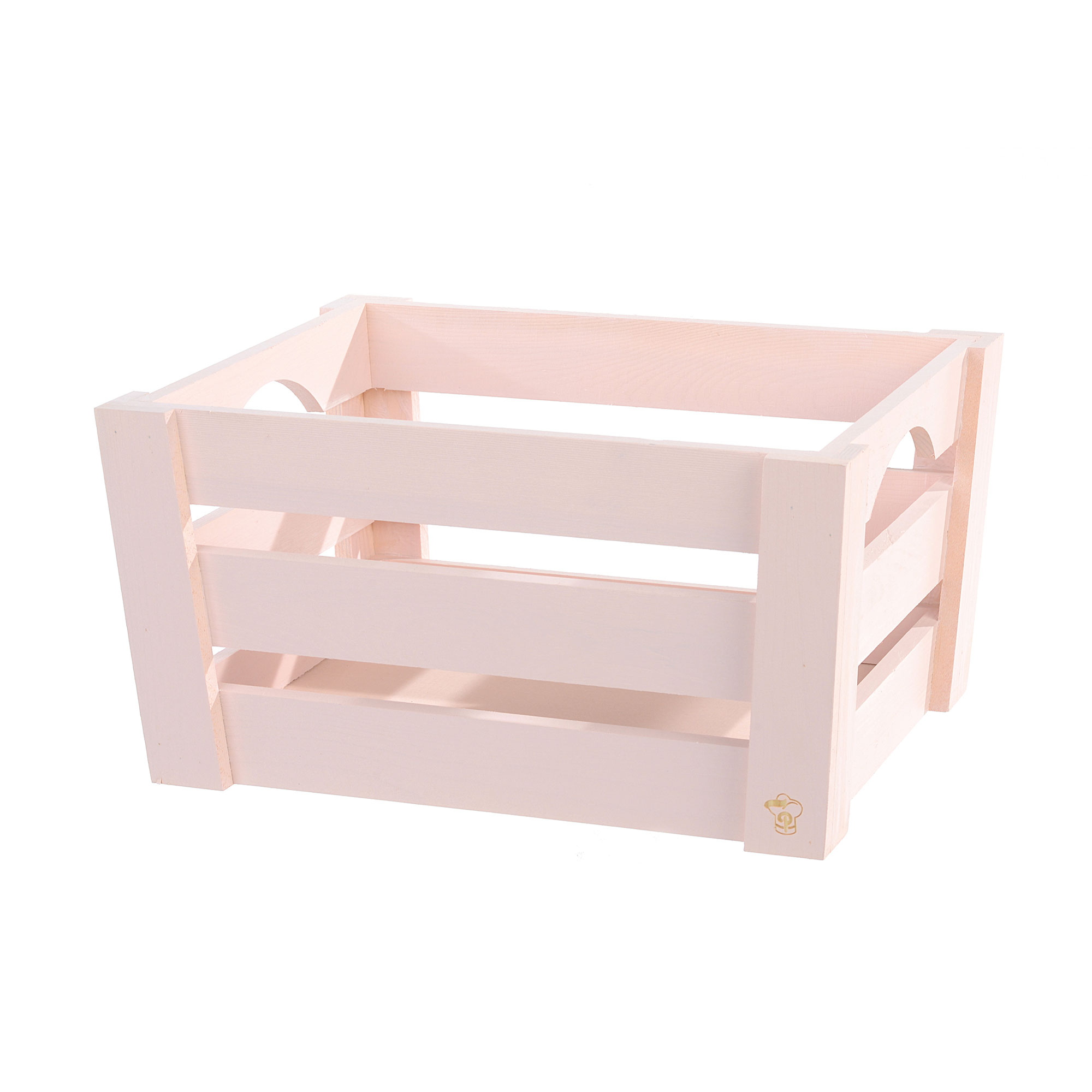 1 pz Minicassetta in legno svasata 26x20x14 cm ROSA