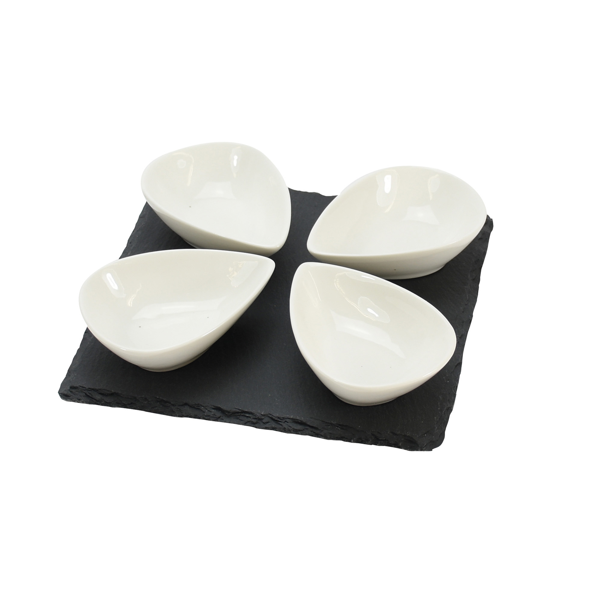 1 pz set vassoi in ardesia