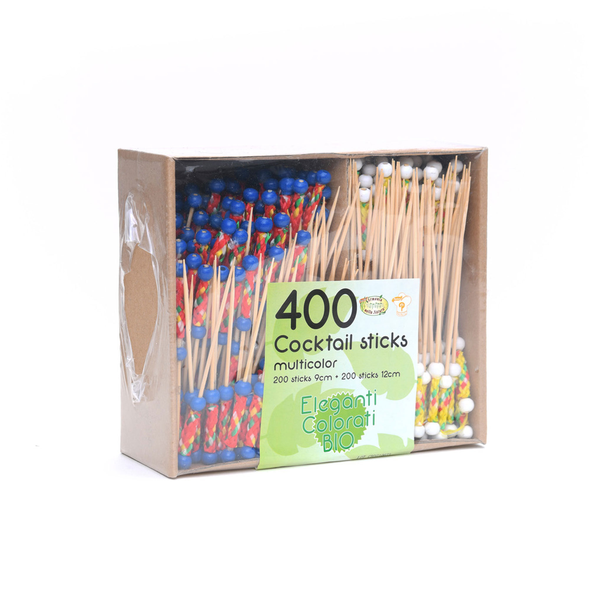 400 pz spiedini decorativi in bamboo